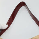 BURBERRY Nova Check Shoulder Bag PVC Leather Beige Auth KD337-9