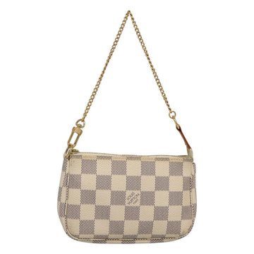 LOUIS VUITTON Damier Azur Mini Pochette Accessoires Pouch N63005 Auth KD345