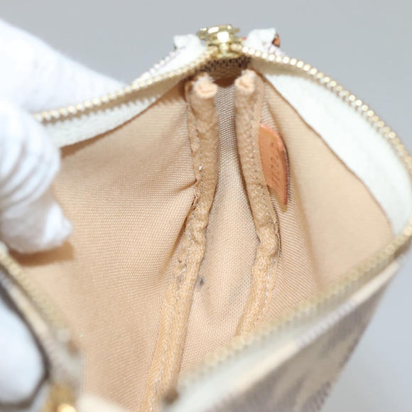 LOUIS VUITTON Damier Azur Mini Pochette Accessoires Pouch N63005 Auth KD345