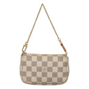 LOUIS VUITTON Damier Azur Mini Pochette Accessoires Pouch N63005 Auth KD345-13