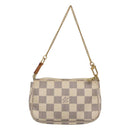LOUIS VUITTON Damier Azur Mini Pochette Accessoires Pouch N63005 Auth KD345-2