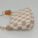 LOUIS VUITTON Damier Azur Mini Pochette Accessoires Pouch N63005 Auth KD345-4