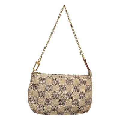 LOUIS VUITTON Damier Azur Mini Pochette Accessoires Pouch N63005 Auth KD346