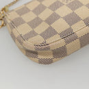 LOUIS VUITTON Damier Azur Mini Pochette Accessoires Pouch N63005 Auth KD346-14