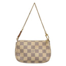 LOUIS VUITTON Damier Azur Mini Pochette Accessoires Pouch N63005 Auth KD346-2