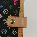 LOUIS VUITTON Multicolor Agenda PM Day Planner Cover Black R21076 LV Auth KD350V-17