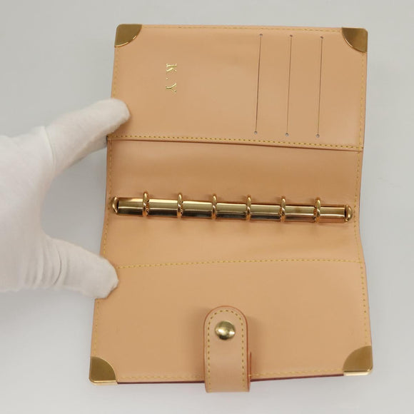 LOUIS VUITTON Multicolor Agenda PM Day Planner Cover Black R21076 LV Auth KD350V