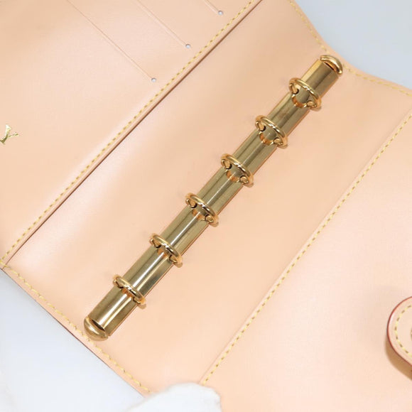 LOUIS VUITTON Multicolor Agenda PM Day Planner Cover Black R21076 LV Auth KD350V