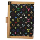 LOUIS VUITTON Multicolor Agenda PM Day Planner Cover Black R21076 LV Auth KD350V-2