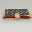 LOUIS VUITTON Multicolor Agenda PM Day Planner Cover Black R21076 LV Auth KD350V-3