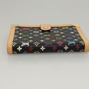 LOUIS VUITTON Multicolor Agenda PM Day Planner Cover Black R21076 LV Auth KD350V-4