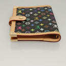 LOUIS VUITTON Multicolor Agenda PM Day Planner Cover Black R21076 LV Auth KD350V-5