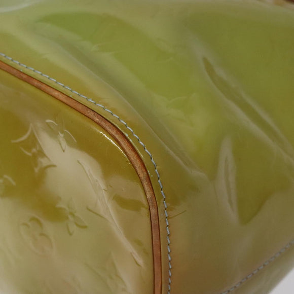 LOUIS VUITTON Monogram Vernis Houston Hand Bag Baby Blue M91005 LV Auth KD353