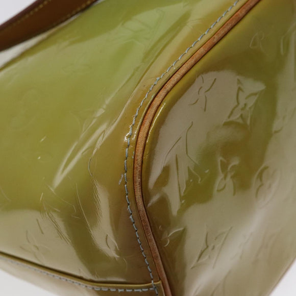 LOUIS VUITTON Monogram Vernis Houston Hand Bag Baby Blue M91005 LV Auth KD353