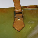 LOUIS VUITTON Monogram Vernis Houston Hand Bag Baby Blue M91005 LV Auth KD353-17