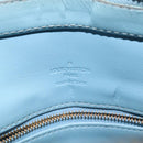 LOUIS VUITTON Monogram Vernis Houston Hand Bag Baby Blue M91005 LV Auth KD353-18