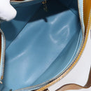 LOUIS VUITTON Monogram Vernis Houston Hand Bag Baby Blue M91005 LV Auth KD353-11