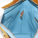 LOUIS VUITTON Monogram Vernis Houston Hand Bag Baby Blue M91005 LV Auth KD353-20