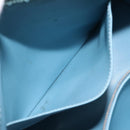 LOUIS VUITTON Monogram Vernis Houston Hand Bag Baby Blue M91005 LV Auth KD353-22