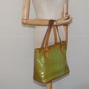 LOUIS VUITTON Monogram Vernis Houston Hand Bag Baby Blue M91005 LV Auth KD353-23