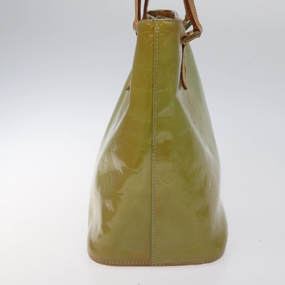 LOUIS VUITTON Monogram Vernis Houston Hand Bag Baby Blue M91005 LV Auth KD353