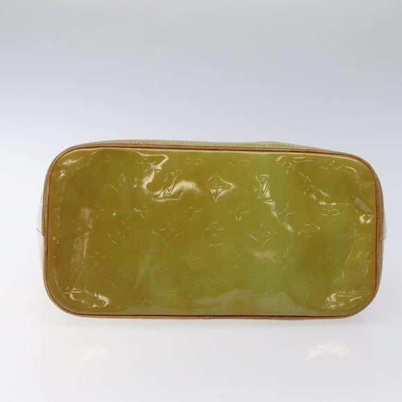 LOUIS VUITTON Monogram Vernis Houston Hand Bag Baby Blue M91005 LV Auth KD353