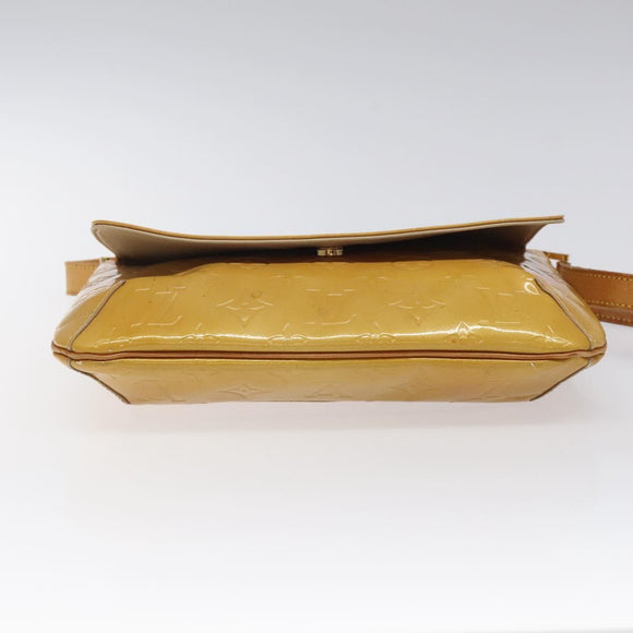 LOUIS VUITTON Monogram Vernis Thompson Street Bag Beige M91301 LV Auth KD355