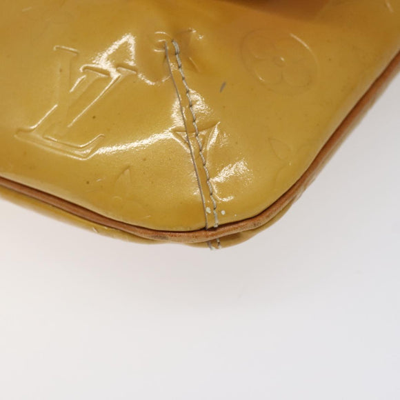 LOUIS VUITTON Monogram Vernis Thompson Street Bag Beige M91301 LV Auth KD355