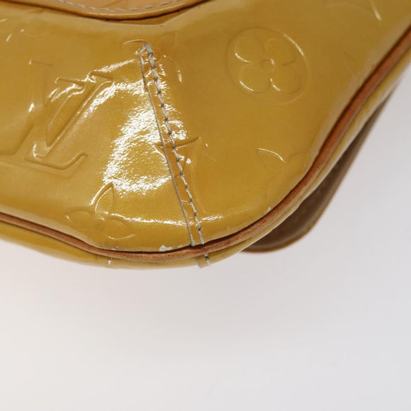 LOUIS VUITTON Monogram Vernis Thompson Street Bag Beige M91301 LV Auth KD355