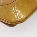 LOUIS VUITTON Monogram Vernis Thompson Street Bag Beige M91301 LV Auth KD355-16