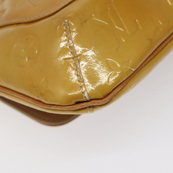 LOUIS VUITTON Monogram Vernis Thompson Street Bag Beige M91301 LV Auth KD355