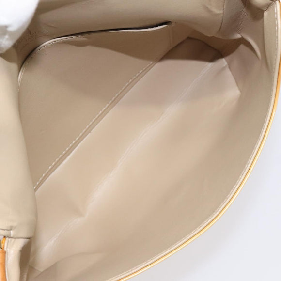 LOUIS VUITTON Monogram Vernis Thompson Street Bag Beige M91301 LV Auth KD355