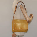 LOUIS VUITTON Monogram Vernis Thompson Street Bag Beige M91301 LV Auth KD355-22