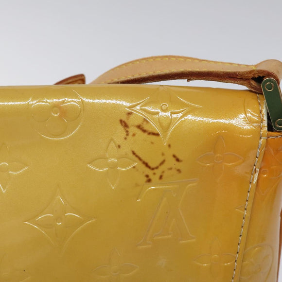 LOUIS VUITTON Monogram Vernis Thompson Street Bag Beige M91301 LV Auth KD355