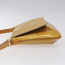 LOUIS VUITTON Monogram Vernis Thompson Street Bag Beige M91301 LV Auth KD355-5