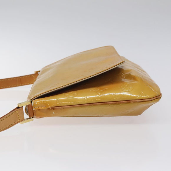 LOUIS VUITTON Monogram Vernis Thompson Street Bag Beige M91301 LV Auth KD355