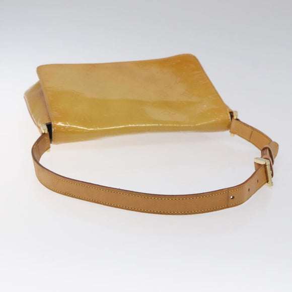 LOUIS VUITTON Monogram Vernis Thompson Street Bag Beige M91301 LV Auth KD355