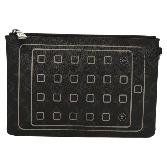 LOUIS VUITTON Monogram Eclipse Fragment iPhone Case M64449 LV Auth KD362