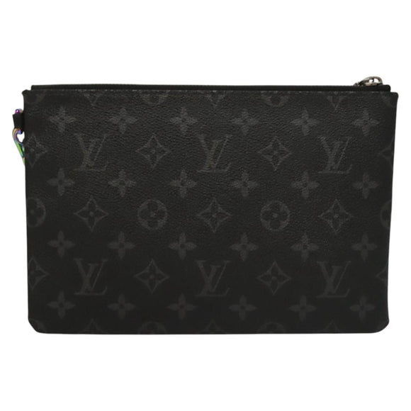LOUIS VUITTON Monogram Eclipse Fragment iPhone Case M64449 LV Auth KD362
