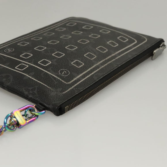 LOUIS VUITTON Monogram Eclipse Fragment iPhone Case M64449 LV Auth KD362