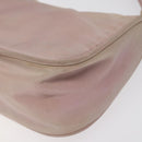 PRADA Accessory Pouch Nylon Pink Silver Auth KD371-9