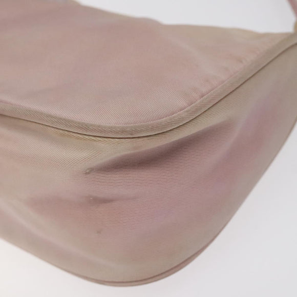 PRADA Accessory Pouch Nylon Pink Silver Auth KD371
