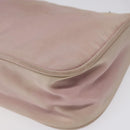 PRADA Accessory Pouch Nylon Pink Silver Auth KD371-15