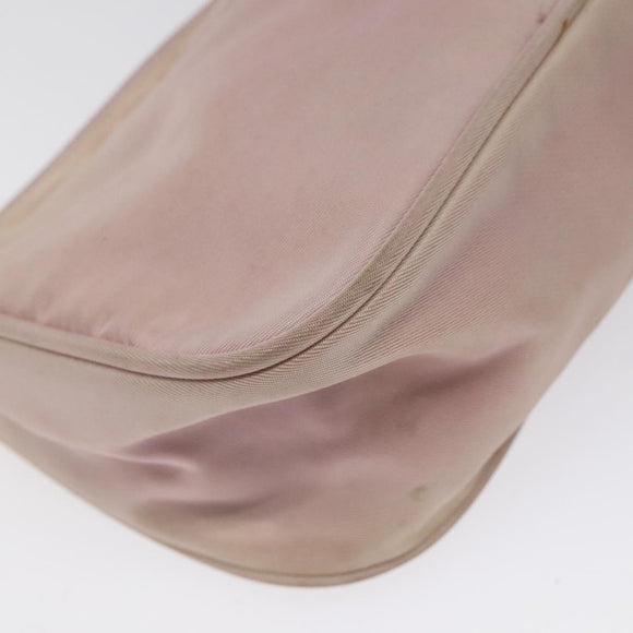 PRADA Accessory Pouch Nylon Pink Silver Auth KD371