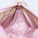 PRADA Accessory Pouch Nylon Pink Silver Auth KD371-19
