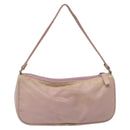 PRADA Accessory Pouch Nylon Pink Silver Auth KD371-2
