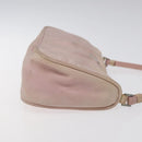 PRADA Accessory Pouch Nylon Pink Silver Auth KD371-3