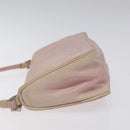 PRADA Accessory Pouch Nylon Pink Silver Auth KD371-4