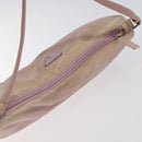 PRADA Accessory Pouch Nylon Pink Silver Auth KD371-6