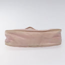 PRADA Accessory Pouch Nylon Pink Silver Auth KD371-5